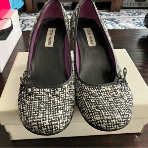 Steve Madden Women's Black and White Tweed Shoes